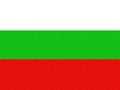 ÃÂ Bulgaria flag, three equal-sized horizontal bands of white, green, and red, Illustration image